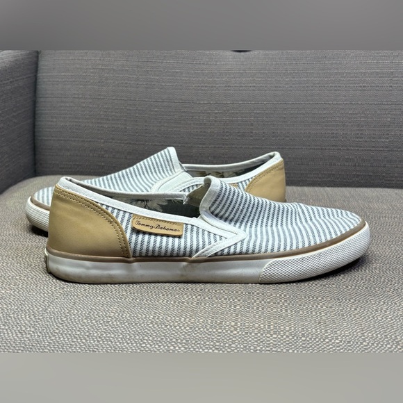 Tommy Bahama Sailor Loafer Flats Slip On Shoes Sneakers Women 8 Striped Canvas - Picture 2 of 6